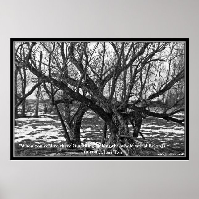 Pôster "Quando você percebe que não falta nada..... (Frente)