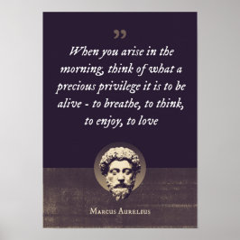 Poster Quando você surgir de manhã, pense em que