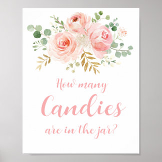 Poster Quantas Candies estão no Jar Sign