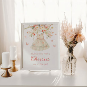 Poster Quantas cerejas no pote Clothesline Baby