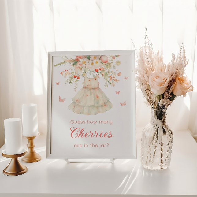 Poster Quantas cerejas no pote Clothesline Baby (Criador carregado)