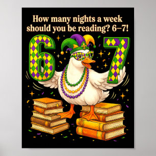 Poster Quantas Noites Por Semana Você Deve Ler 67 Chá