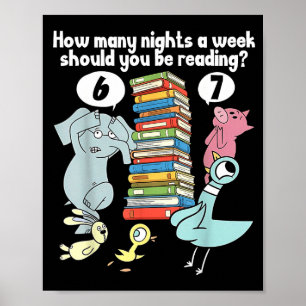 Poster Quantas Noites Por Semana Você Deve Ler 6–7 T