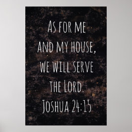 Poster Quanto a mim e à minha casa, abstrato preto