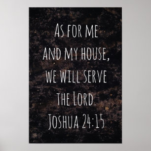 Poster Quanto a mim e à minha casa, abstrato preto