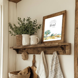 Poster Quanto a Mim e à Minha Casa Paisagem Mediterrânea