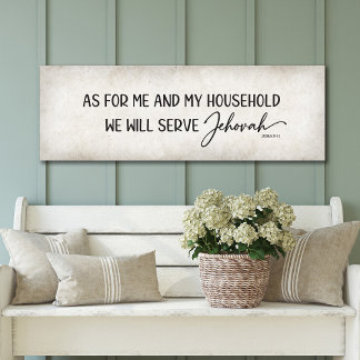 Poster Quanto a mim e à minha casa, serviremos a Jeová