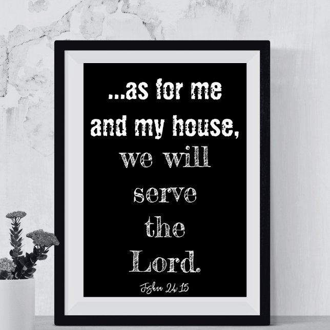 Poster Quanto a Mim e à Minha Casa Serviremos ao Senhor (As For Me And My House We Will Serve The Lord Poster
)