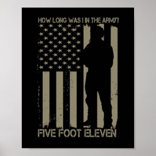 Poster Quanto Tempo Eu Estava No Exército A Onze Pés?