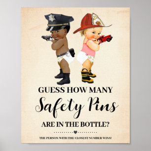 Poster Quantos Alfinetes de Segurança Jogo Pequeno Recrut
