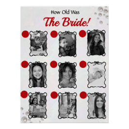 Pôster Quantos Anos Tinha A Noiva? Jogo de Adivinhação do