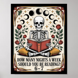 Poster Quantos Dias Lendo Meme 6 7 Amante de Livros Engra