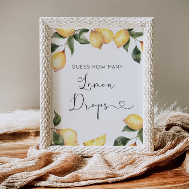 Poster Quantos drops de limão há no pote (Criador carregado)