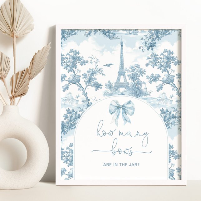 Poster Quantos laços Toile de Jouy Paris jogo francês (Criador carregado)