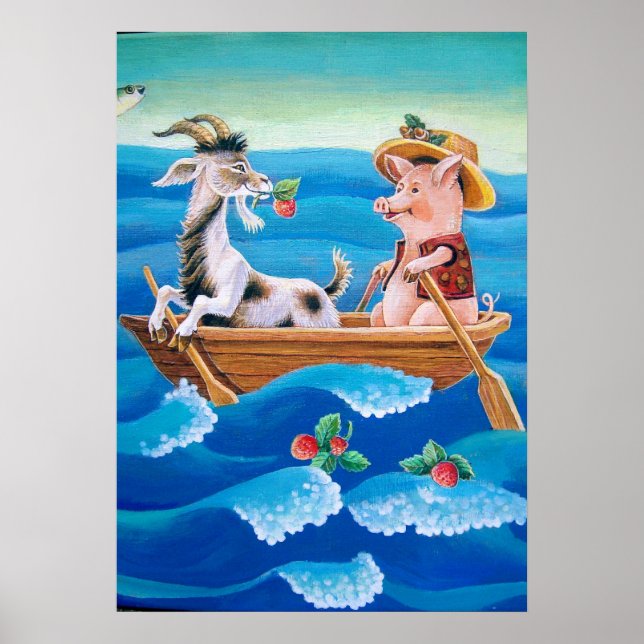 Pôster "Quantos morangos crescem no mar?" (Frente)