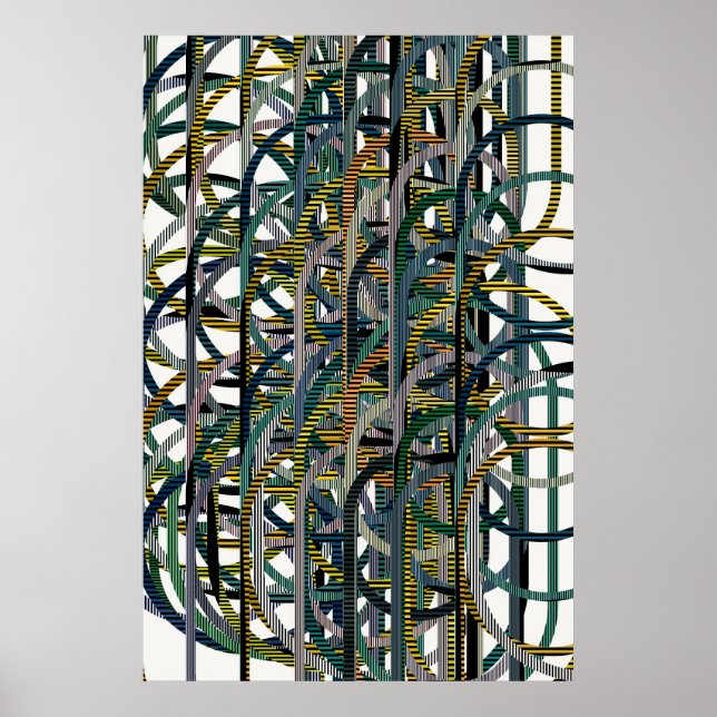 Poster Quantum Geometric Pattern  (Frente)