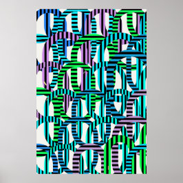 Poster Quantum Physics Geometric Pattern