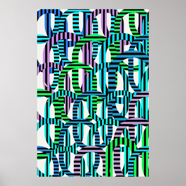 Poster Quantum Physics Geometric Pattern  (Frente)