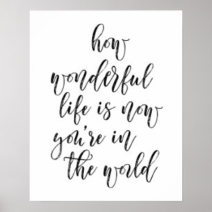 Poster Quão Maravilhosa é a Vida Agora que Você Está no M