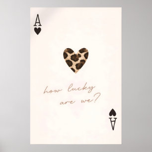 Poster Quão Sortudos Somos Nós Cartaz, Arte de Amor Coraç