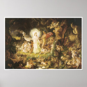 Pôster Quarrel de Oberon e Titania, 1849