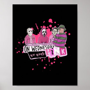 Poster Quarta-feira. Nós Usamos Vilão de Terror Nk Hallow