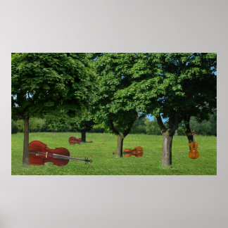 Poster Quarteto de String Wooded