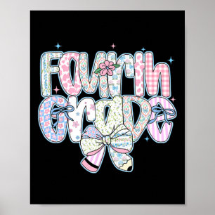 Poster Quarto Ano Ck Volta às Aulas Coquette Preppy Lápis