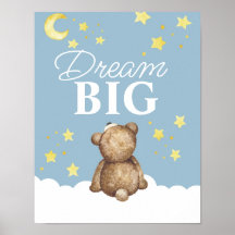 Quarto de Urso de Pelúcia Sonho Grande Lua e Estre