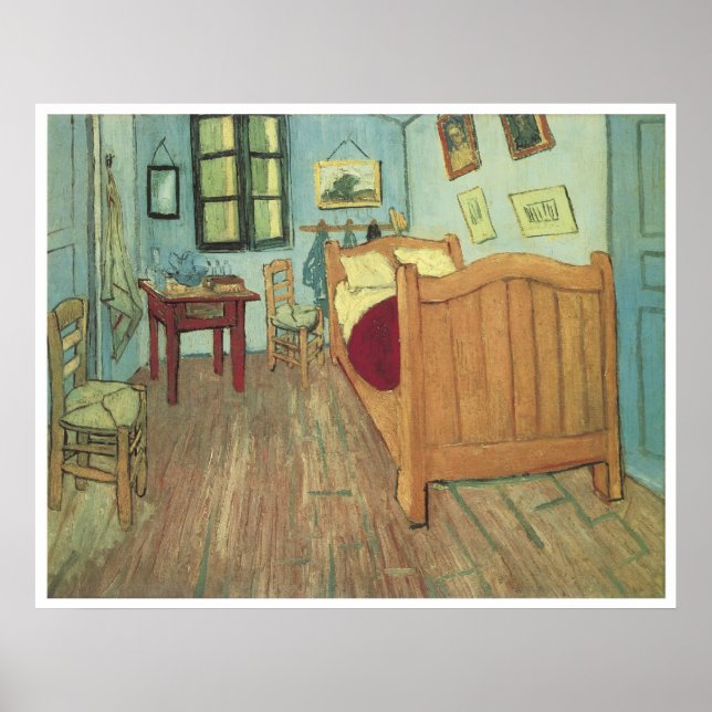 Poster Quarto de Van Gogh 1888, Vincent Van Gogh (Frente)