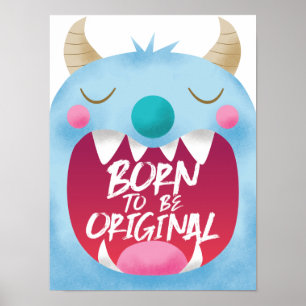 Poster Quarto dos Meninos do Monstro Azul