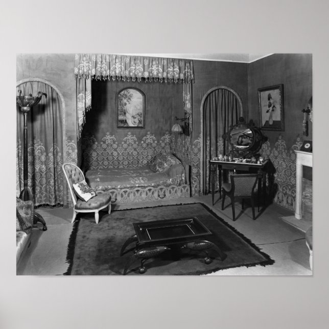 Pôster Quarto pertencente a Jeanne Lanvin c.1920-25 (Frente)