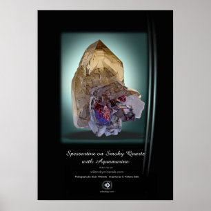 POSTER QUARTZO FUMARENTO DE SPESSARTINE