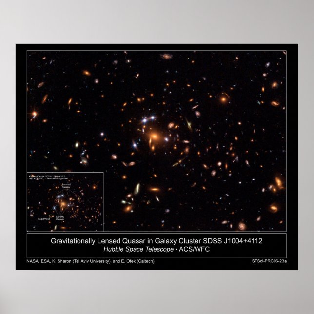 Poster QuasarInGalax GravitacionalmenteLensado (Frente)