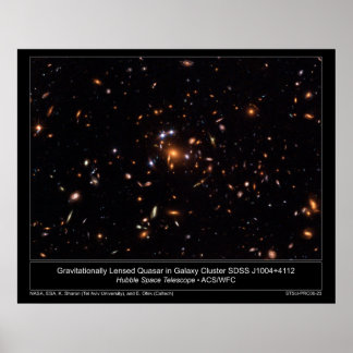 Poster QuasarInGalax GravitacionalmenteLensado