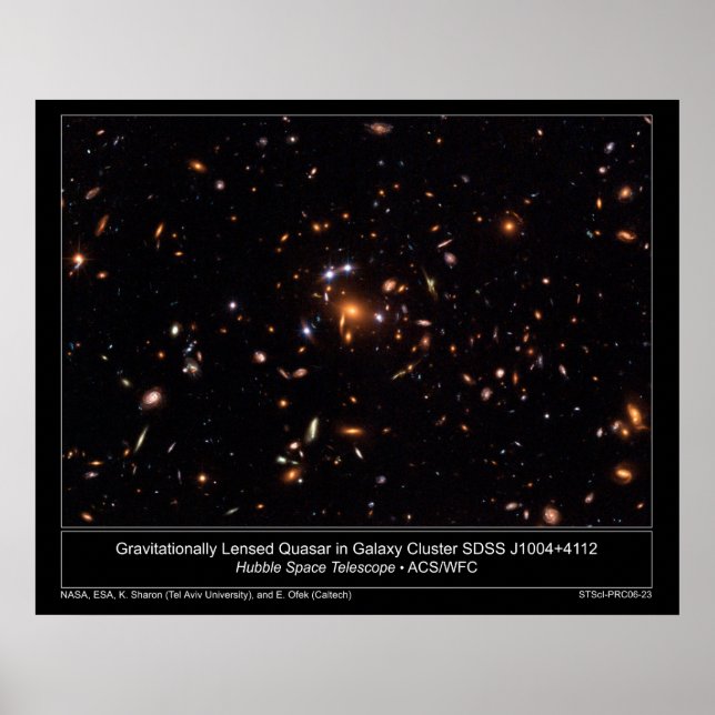 Poster QuasarInGalax GravitacionalmenteLensado (Frente)