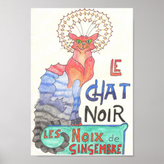 Poster Quase Le Chat Noir, Ginger Loucos