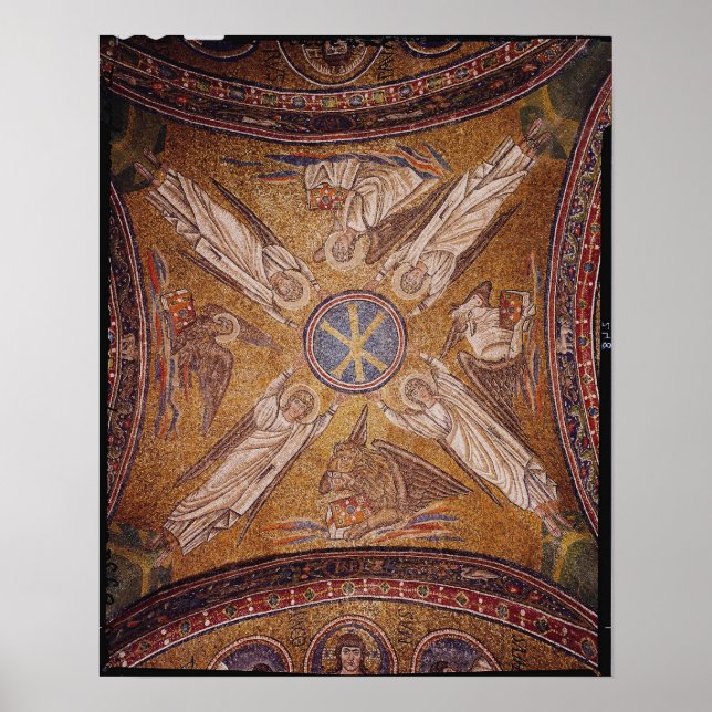 Pôster Quatro anjos com os símbolos (Frente)