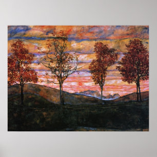 Poster Quatro Árvores