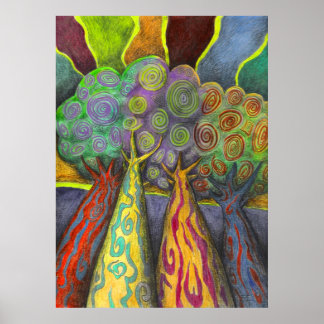 Pôster Quatro Árvores