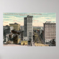 Quatro cantos, Newark, NJ c1915 Vintage