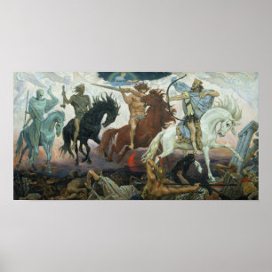 Poster Quatro cavaleiro do apocalipse por Viktor