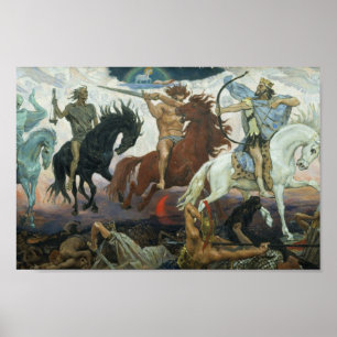 Poster quatro Cavaleiros de Apocalipse Viktor Vasn