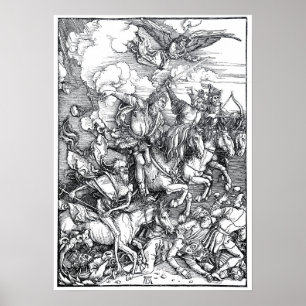 Pôster Quatro cavaleiros do apocalipse - Albrecht Durer
