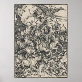 Poster Quatro Cavalos do Apocalipse por Durer