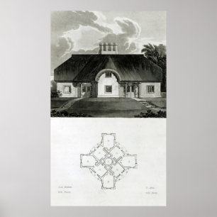 Pôster Quatro Cottages, 1818