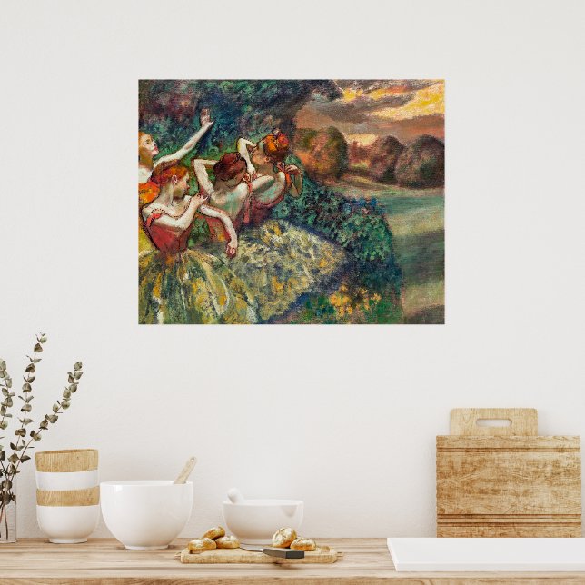 Poster Quatro Dançarinas | Edgar Degas | (Cozinha)