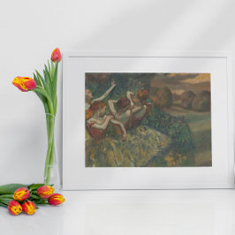 Poster Quatro Dançarinos de Edgar Degas, Balé de Belas Ar