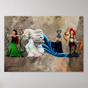 Poster Quatro elementos