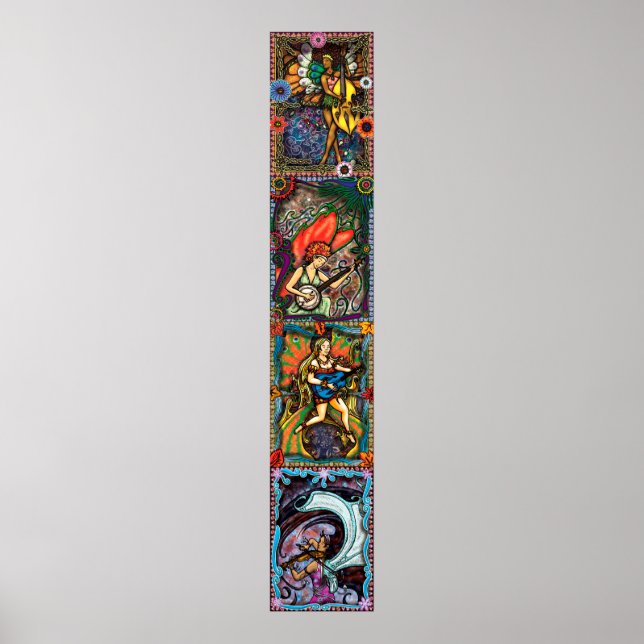 Pôster Quatro estações - compósito vertical (Frente)